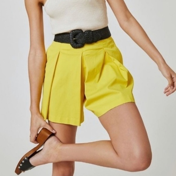 Anthropologie Pants - NWT Anthropologie Maeve Tennis Skort Skirted Shorts Yellow